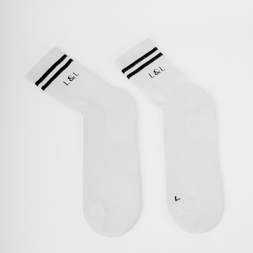 Lars&Leo Laufsocken Herren Weiß – Klassisch & Atmungsaktiv