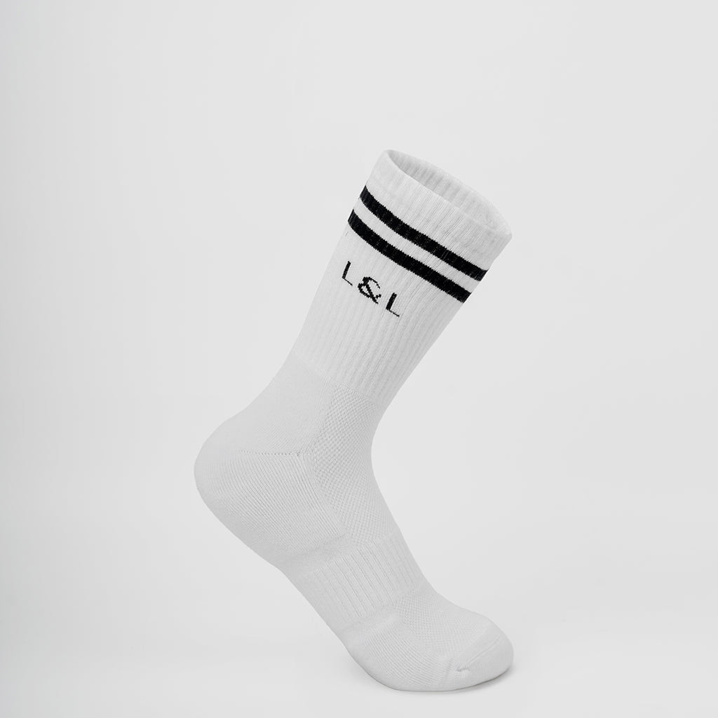 Lars&Leo Laufsocken Herren Weiß – Klassisch & Atmungsaktiv