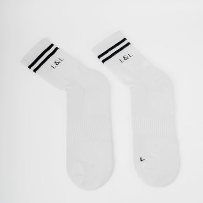 Lars&Leo Laufsocken Herren Weiß – Klassisch & Atmungsaktiv