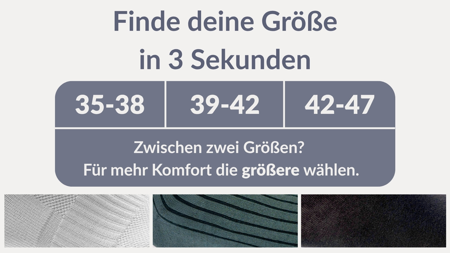 Anzugsocken Herren 6er Pack Schwarz - 6