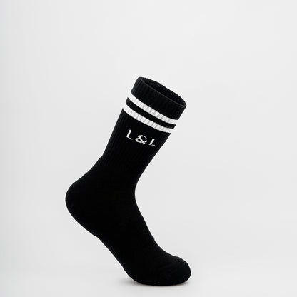 Lars&Leo Laufsocken Herren Schwarz – Retro Performance