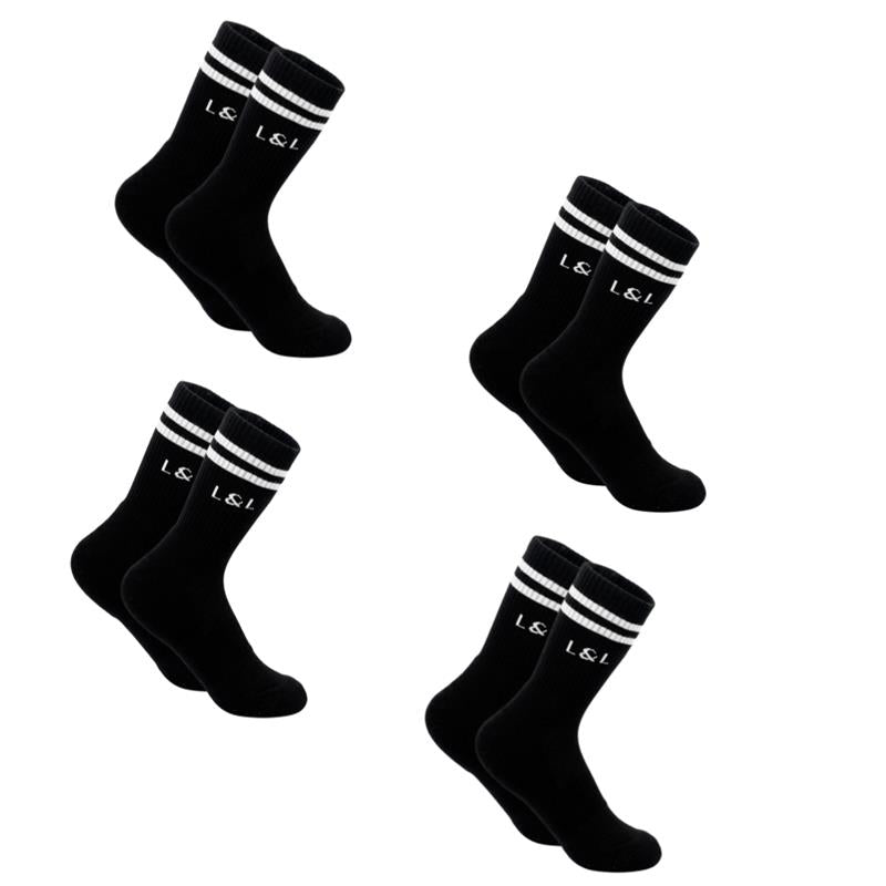 Lars&Leo Laufsocken Herren Schwarz – Retro Performance