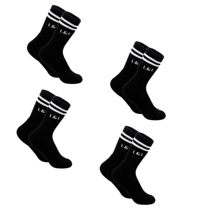 Lars&Leo Laufsocken Herren Schwarz – Retro Performance