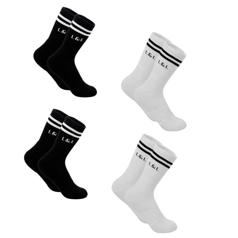 Tennis-Crew Sportsocken 4er Pack Herren