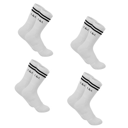 Lars&Leo Laufsocken Herren Weiß – Klassisch & Atmungsaktiv