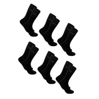 Anzugsocken Herren 6er Pack Schwarz