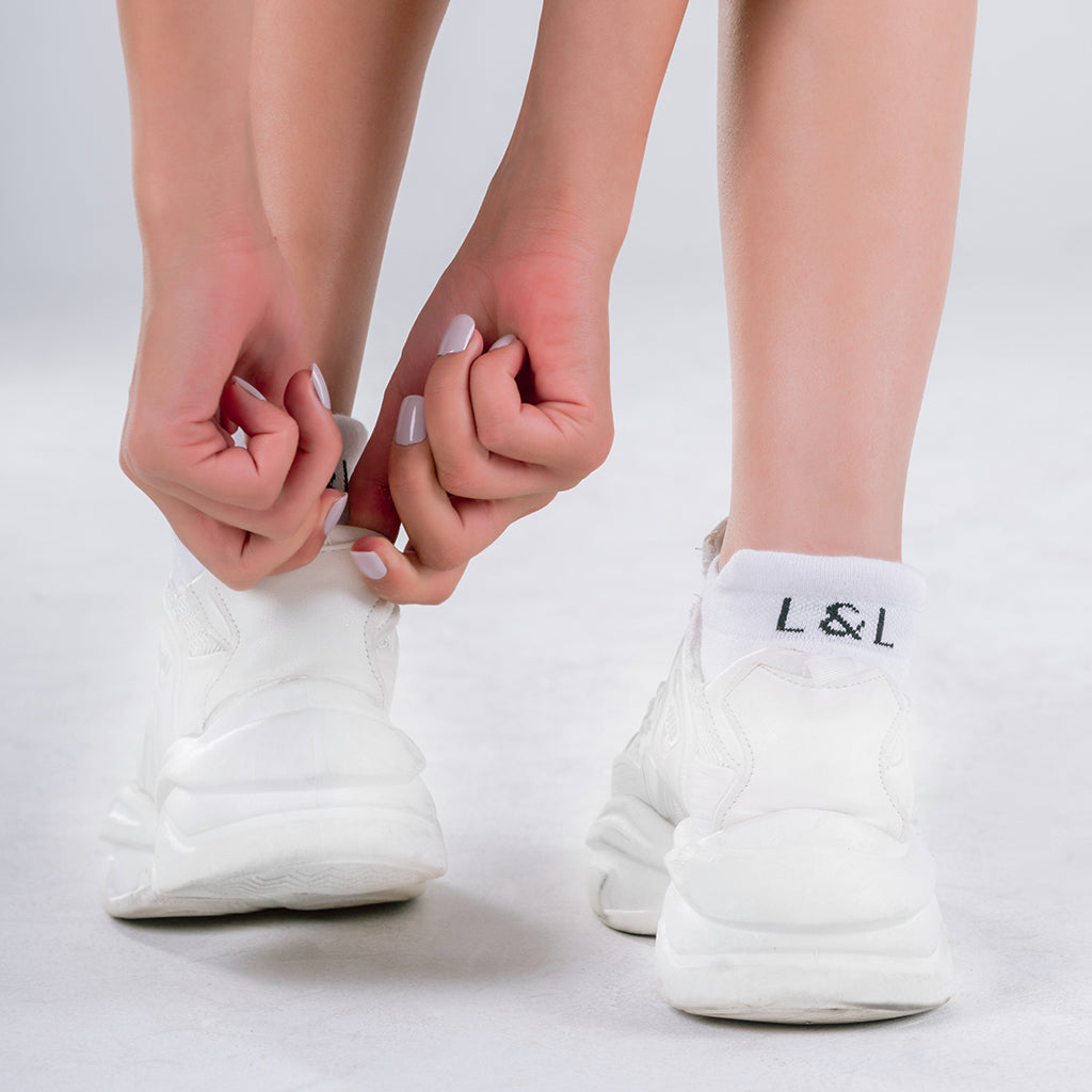 Lars&Leo Sneaker Sport Damen Schwarz-Weiß – Retro & Vielseitig