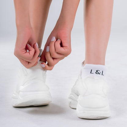 Lars&Leo Sneaker Sport Damen Schwarz-Weiß – Retro & Vielseitig