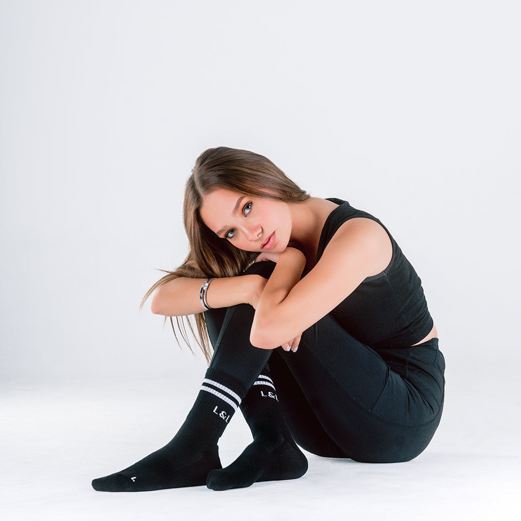 Lars&Leo Laufsocken Damen Schwarz – Stylisch & Funktional