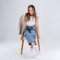 Sneaker Retro Damen Schwarz-Weiß – Retro & Vielseitig