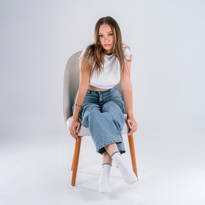 Lars&Leo Sneaker Retro Damen Schwarz-Weiß – Retro & Vielseitig